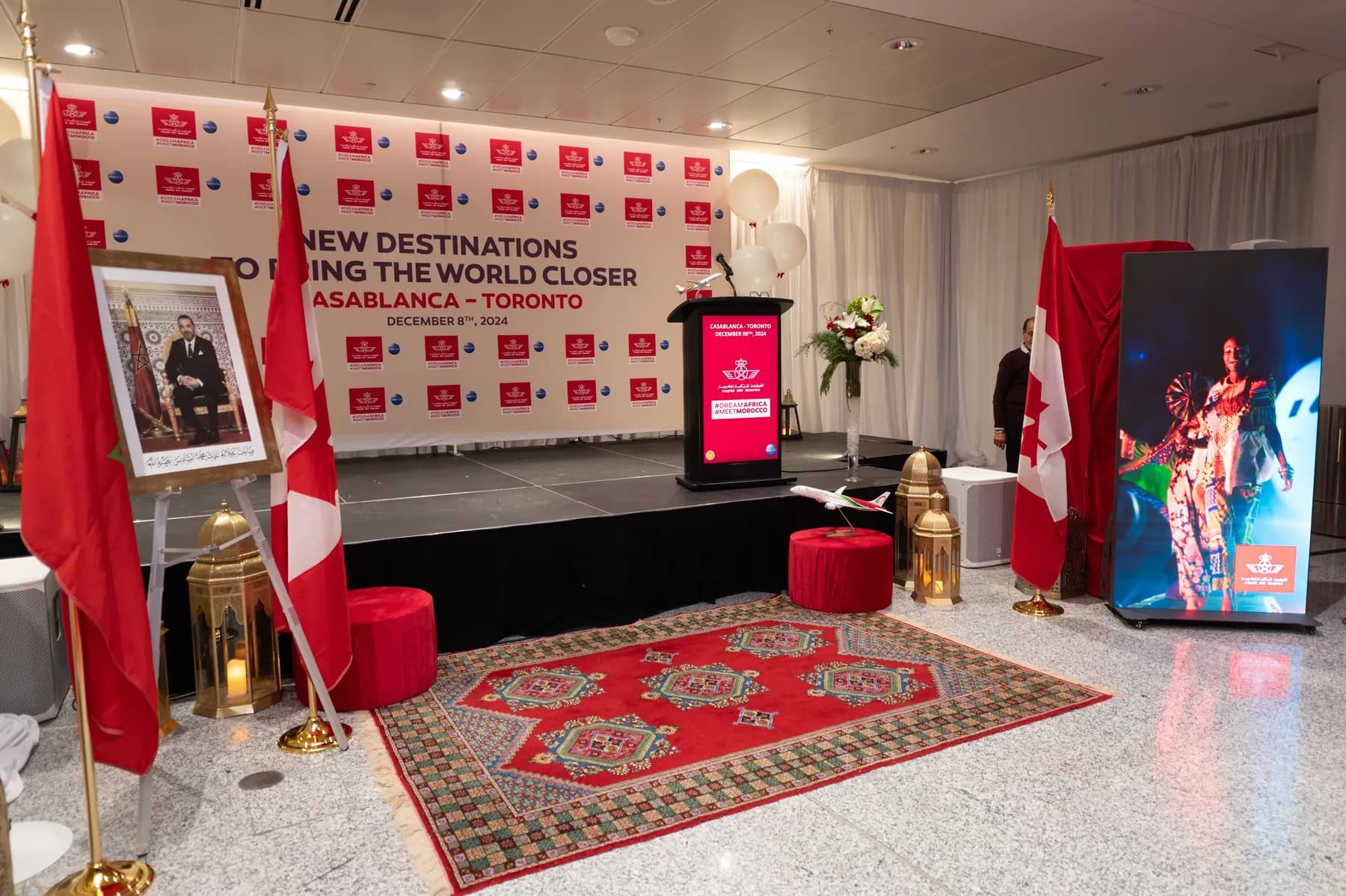 Royal Air Maroc - Inauguration Casablanca–Toronto